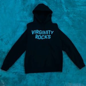 Original Danny Duncan “VIRGINITY ROCKS” Black Pullover Hoodie